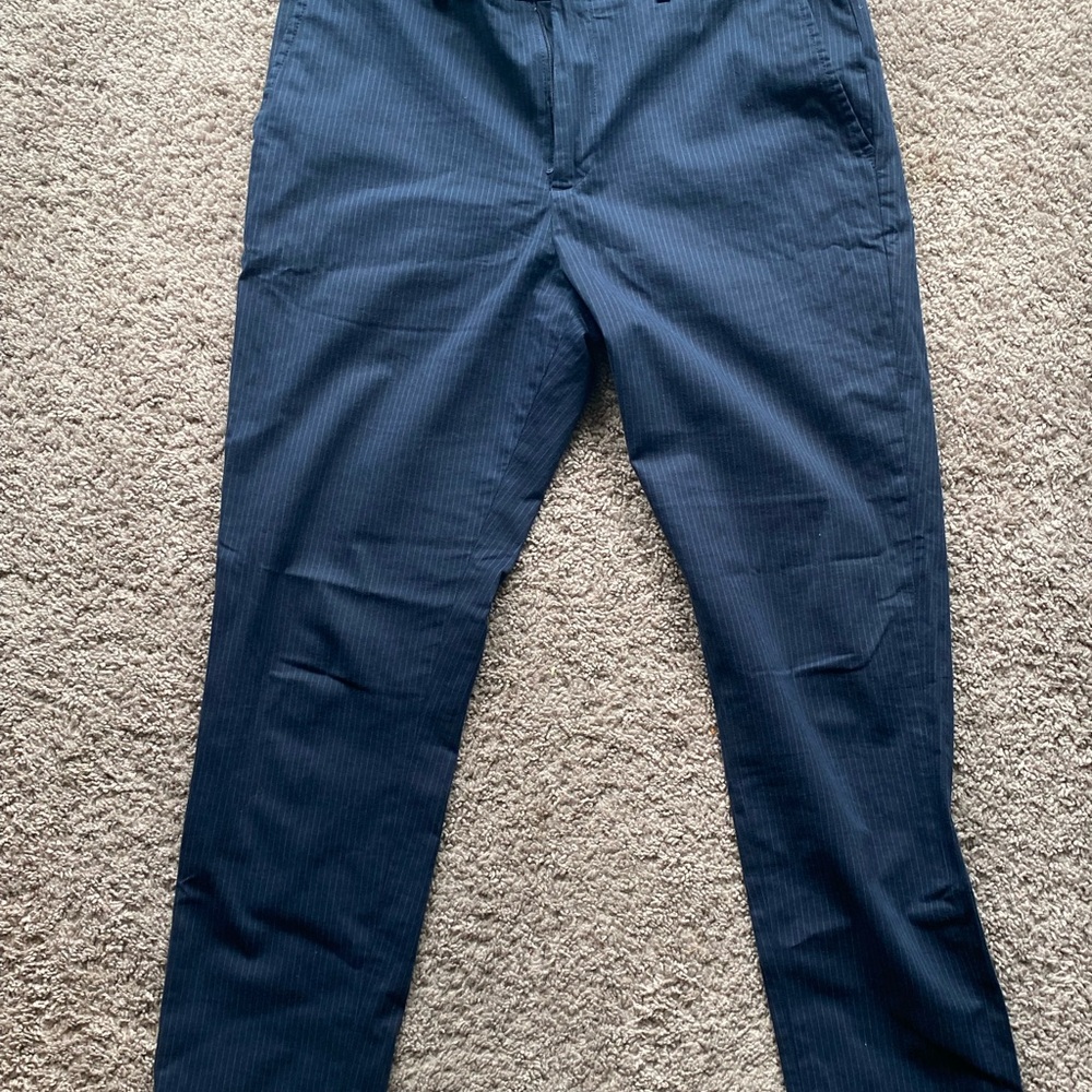 Banana Republic Blue Dress Pants with Classic Straight Cut